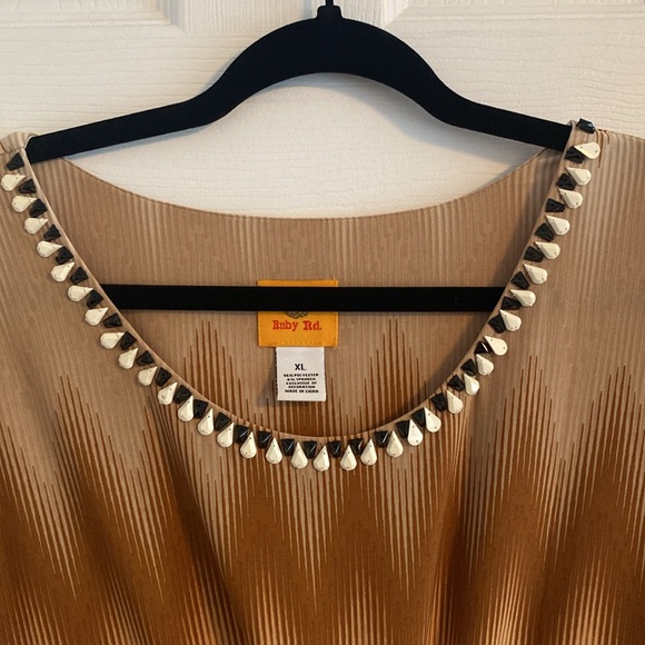 Ruby Rd. Embellished Tunic-XL - Picture 2 of 12